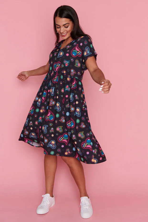 Savannah Paisley Hearts Dress