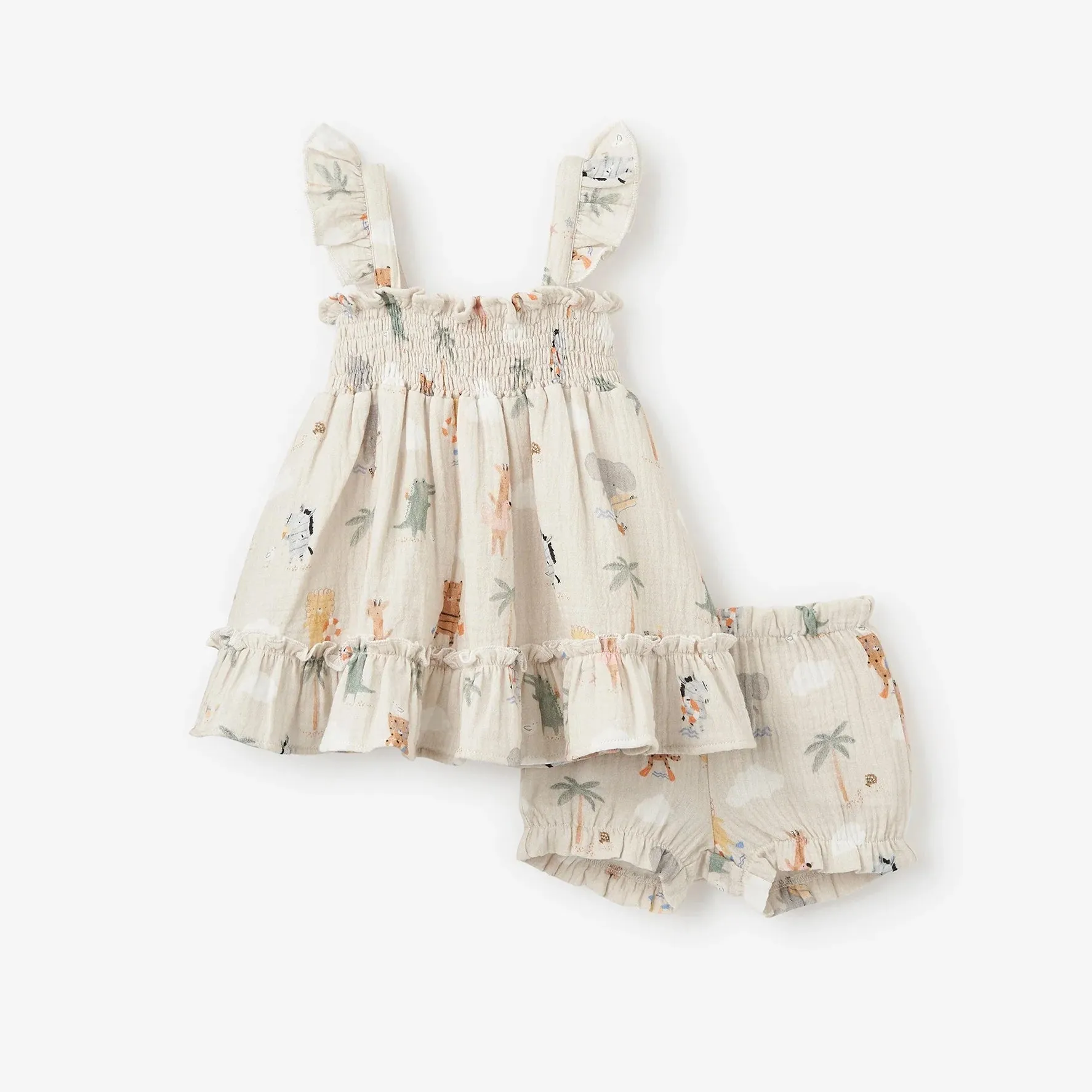 Seaside Safari Organic Dress Set