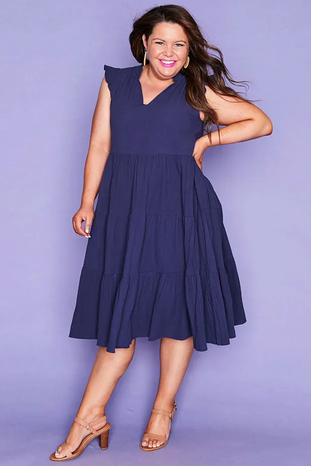 Selina Navy Dress