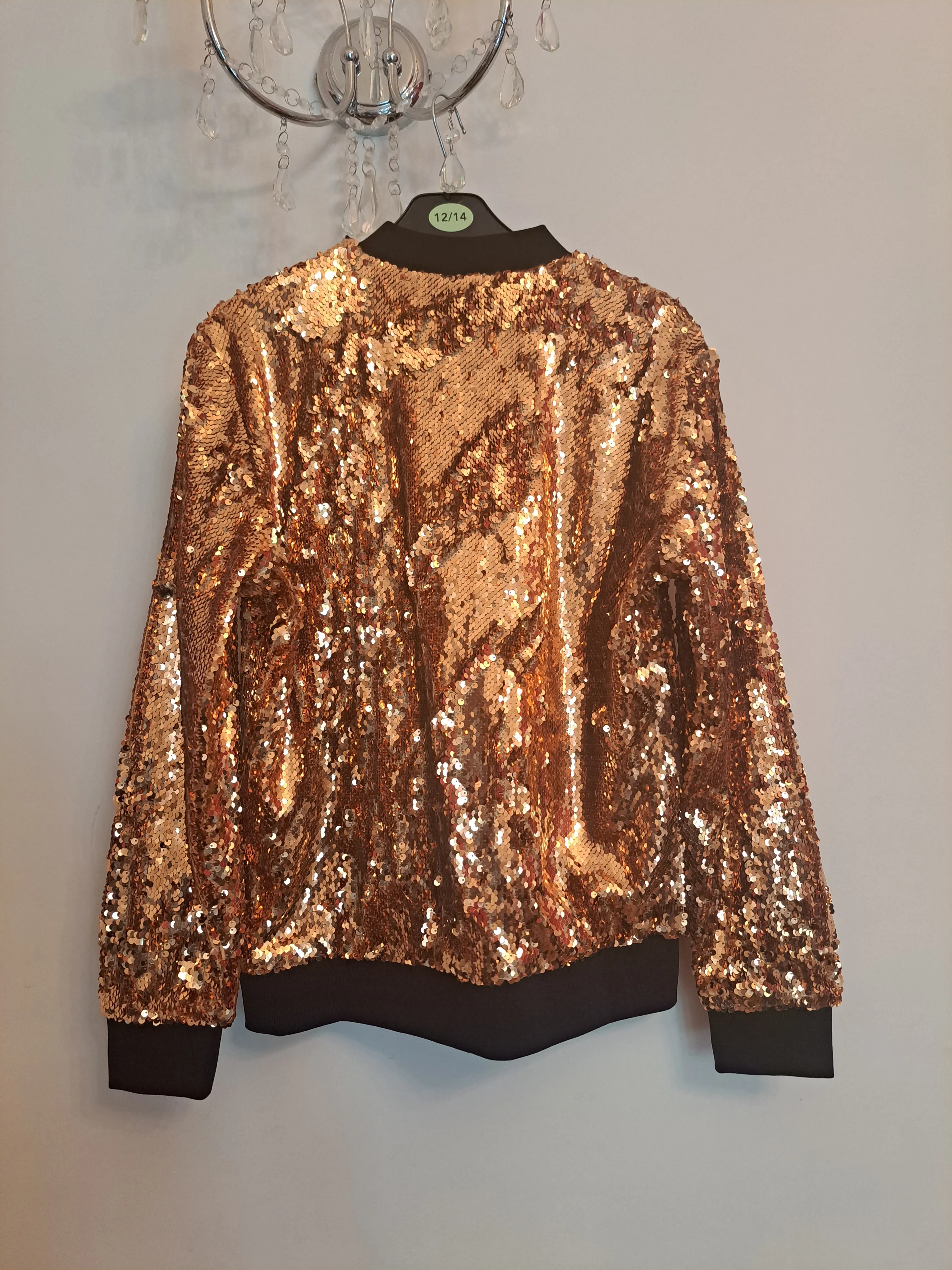 Sequin Bomber Jacket