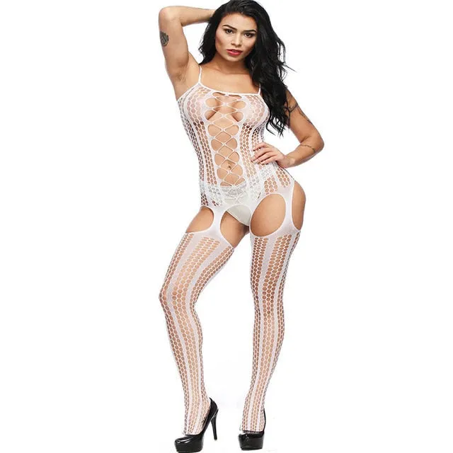 Sexy lingerie Teddies Bodysuits hot Erotic lingerie open crotch