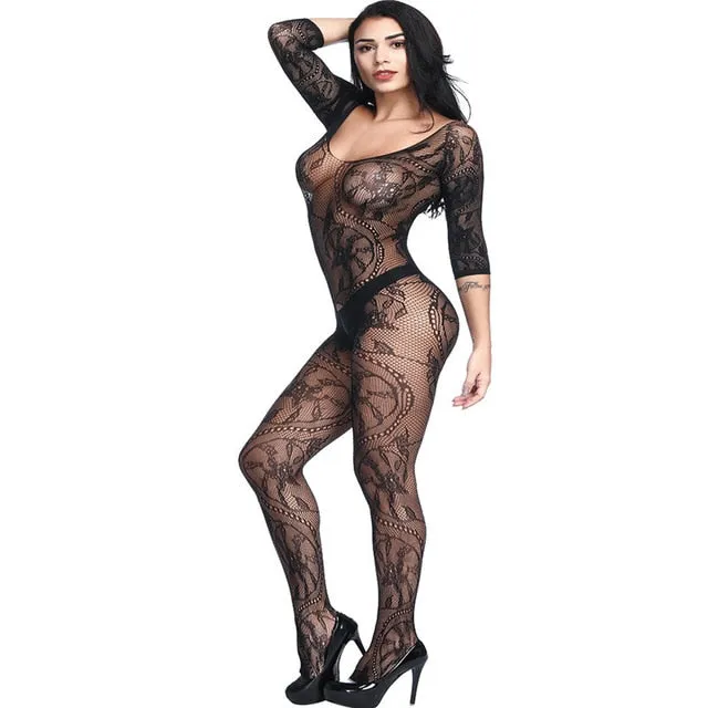 Sexy lingerie Teddies Bodysuits hot Erotic lingerie open crotch