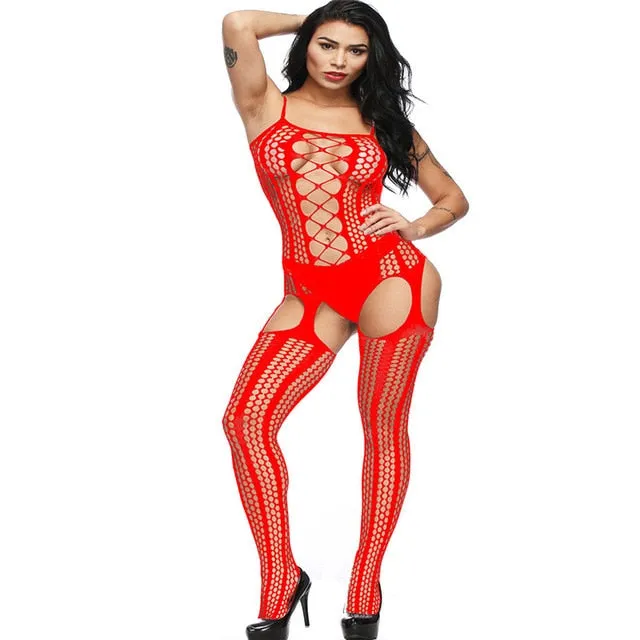 Sexy lingerie Teddies Bodysuits hot Erotic lingerie open crotch