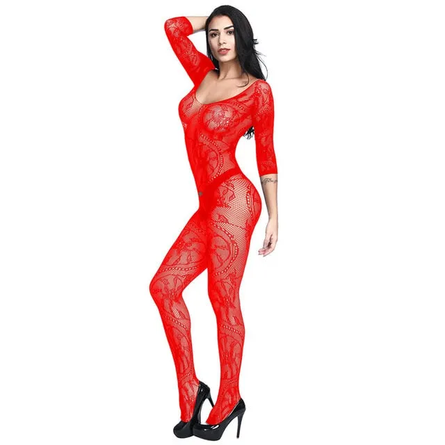 Sexy lingerie Teddies Bodysuits hot Erotic lingerie open crotch