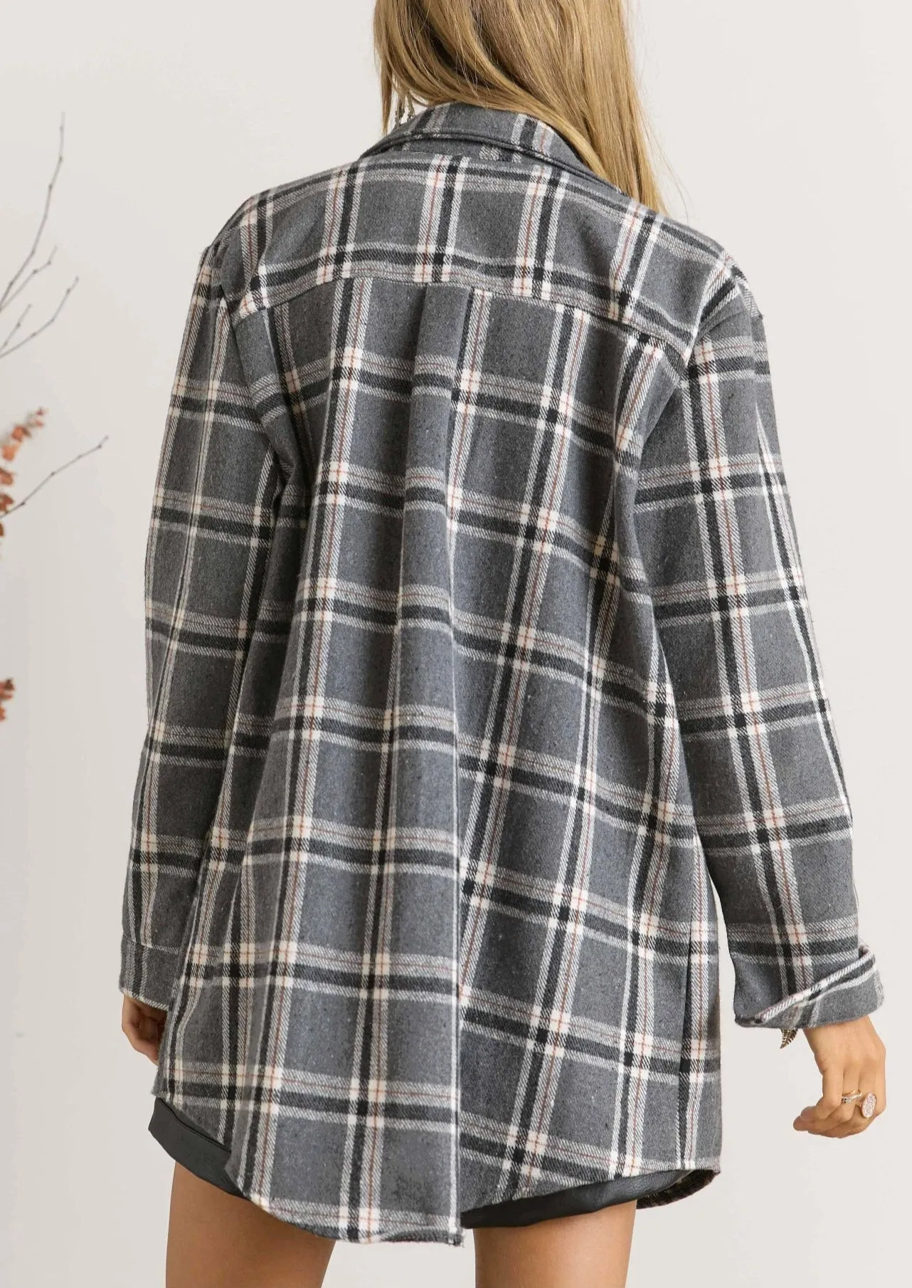 Smoke & Mirrors Flannel Shirt Dress