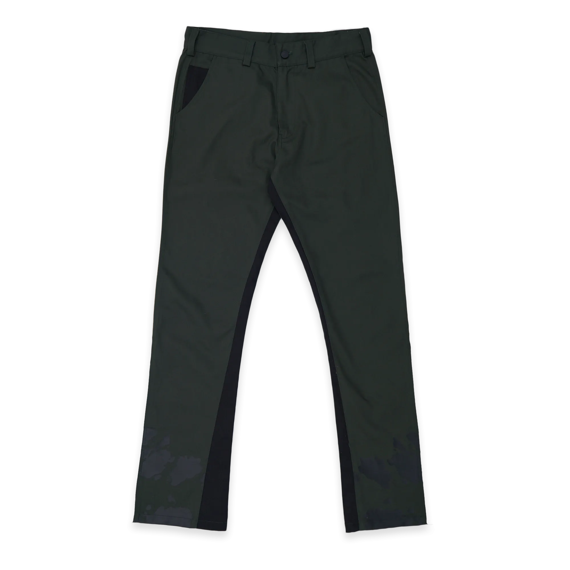 Spiral Straight Chinos Green Black