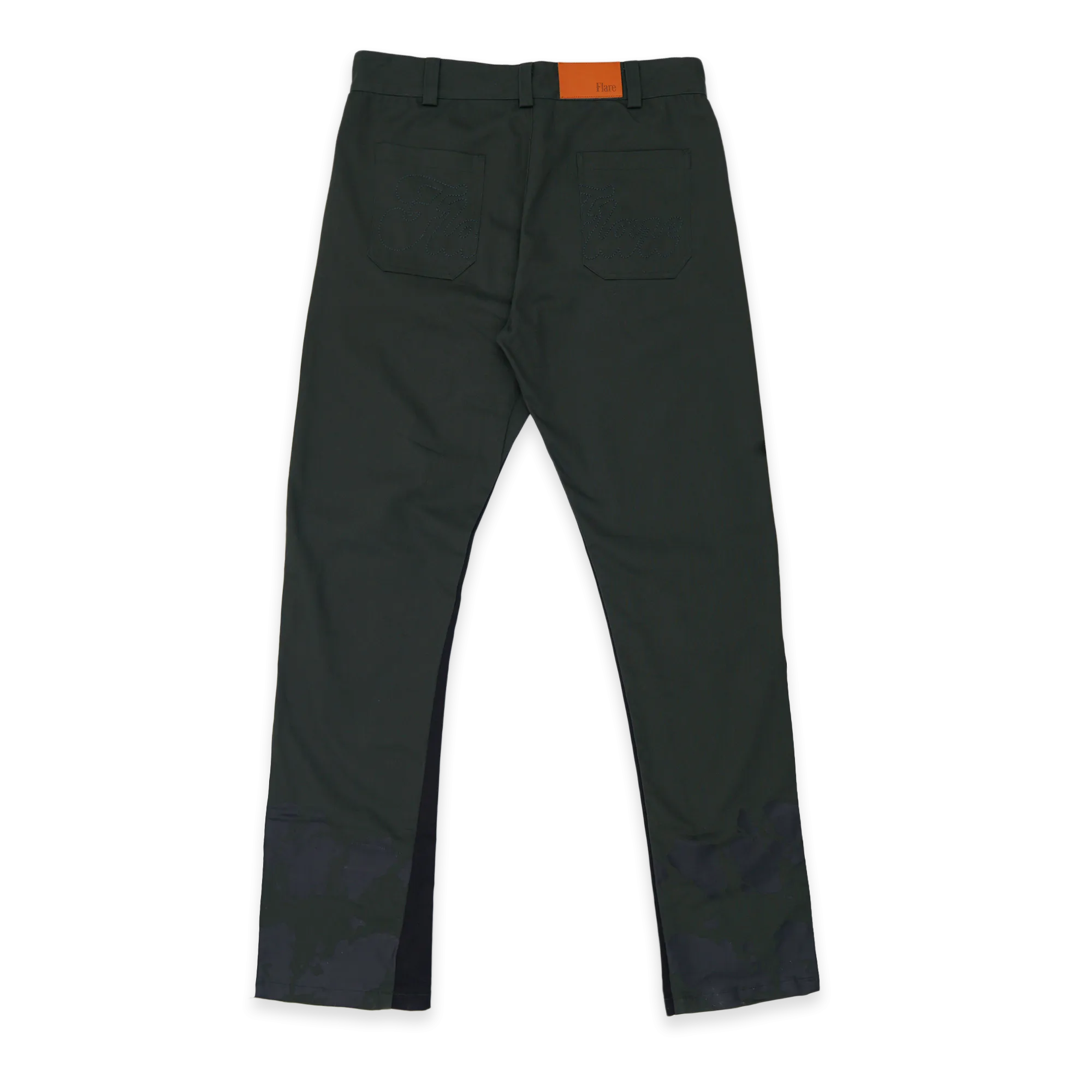 Spiral Straight Chinos Green Black