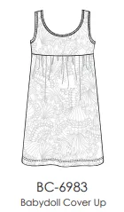 Sun Moda Babydoll Dress: Poolside