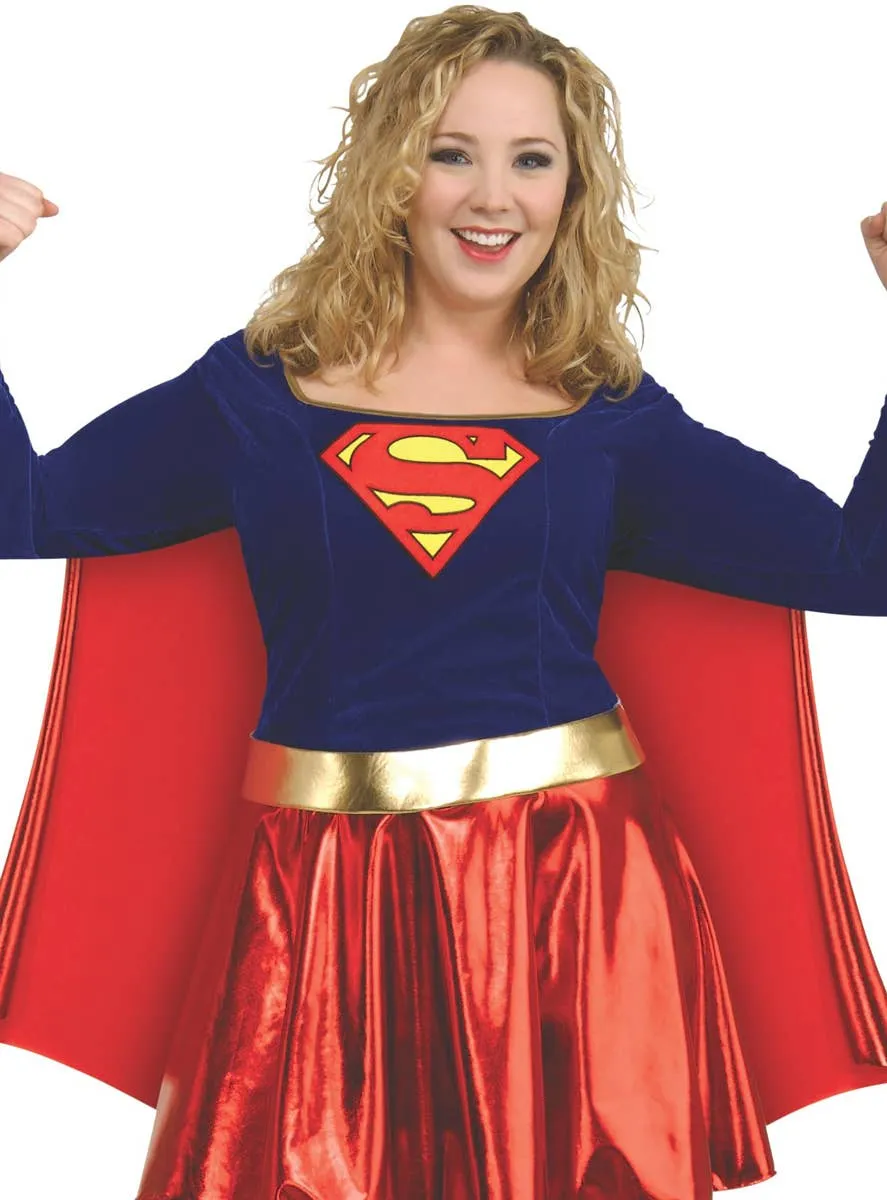 Supergirl Plus Size Womens Superhero Costume