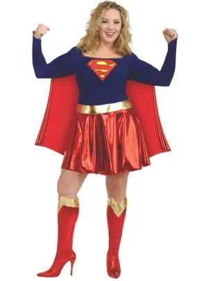 Supergirl Plus Size Womens Superhero Costume