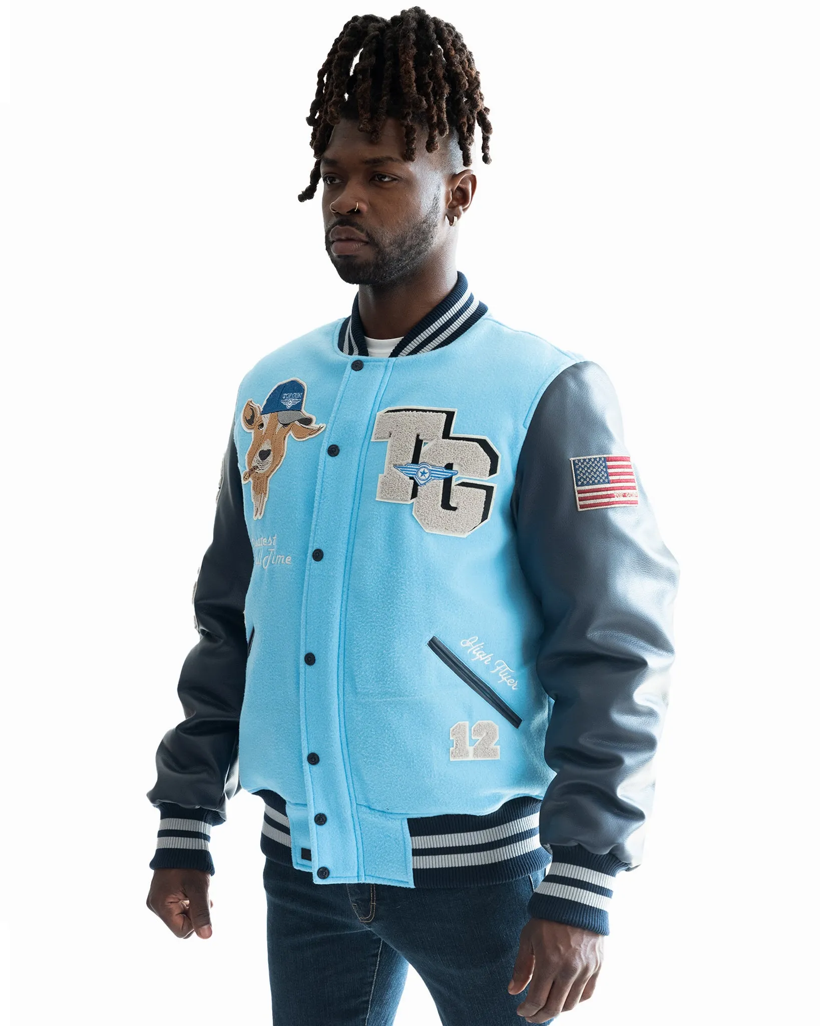 TOP GUN® "THE GOAT" VARSITY JACKET