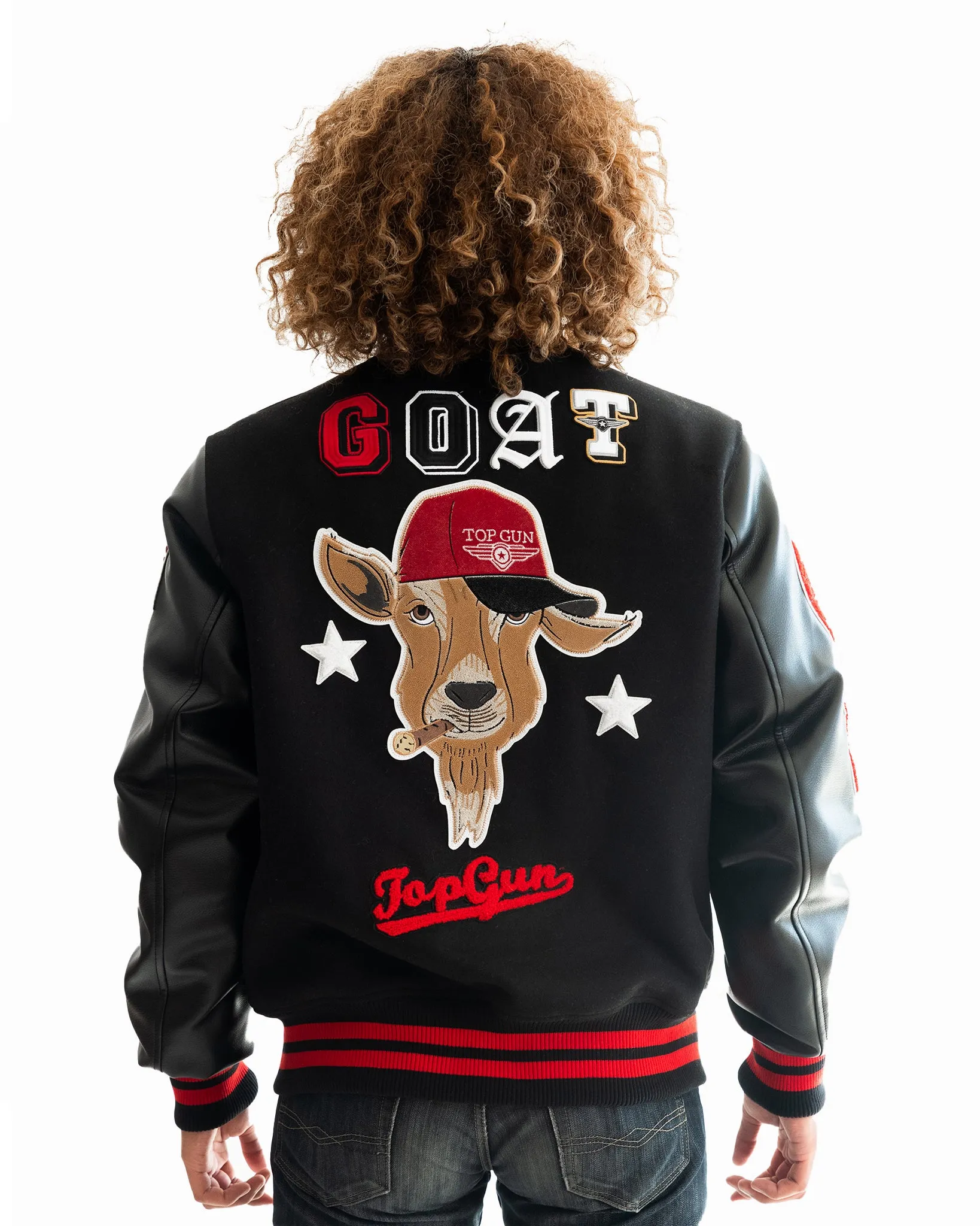 TOP GUN® "THE GOAT" VARSITY JACKET