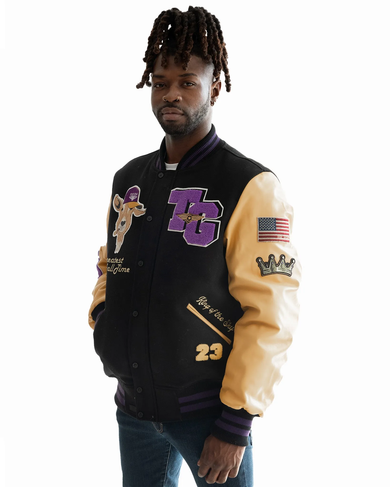 TOP GUN® "THE GOAT" VARSITY JACKET