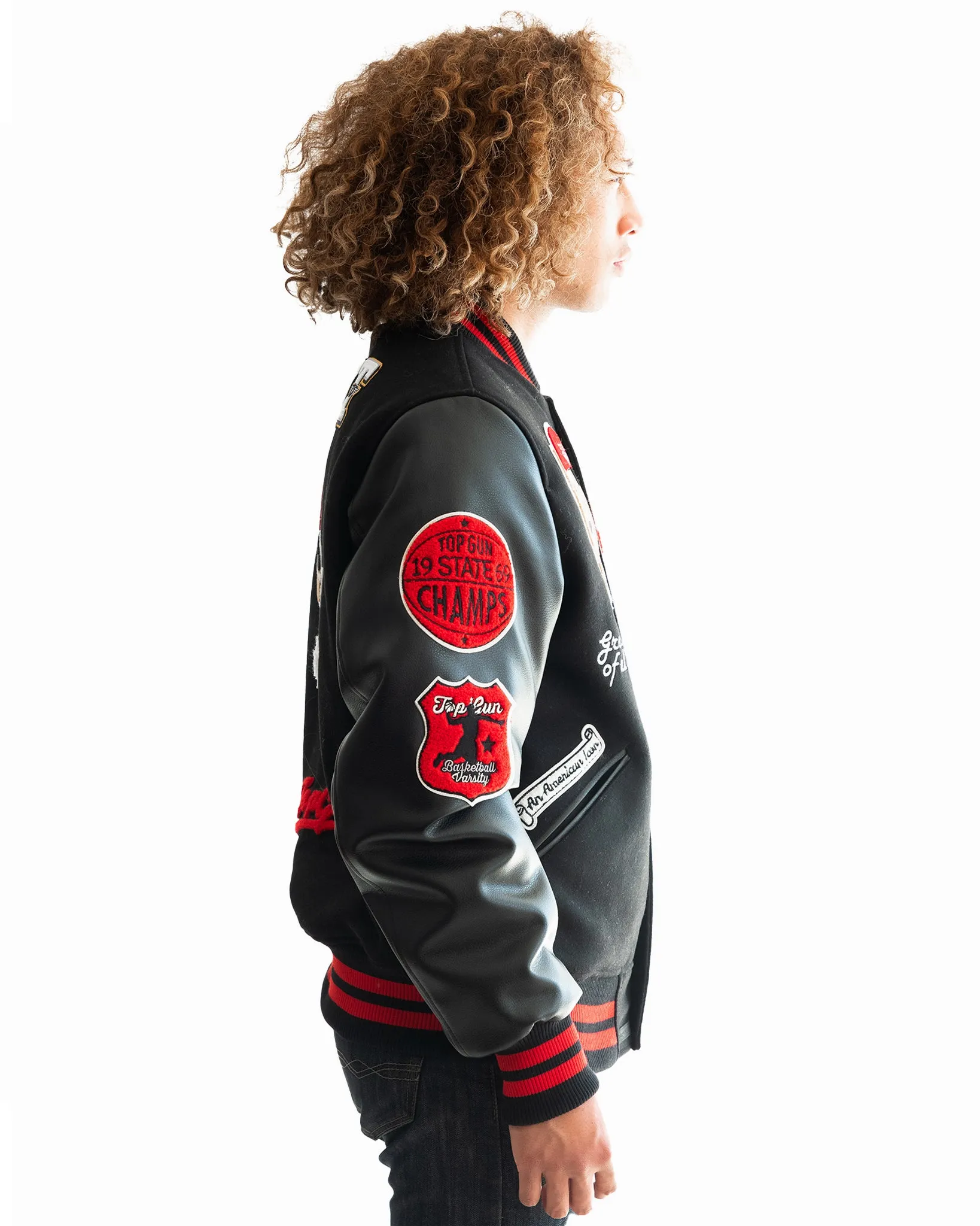 TOP GUN® "THE GOAT" VARSITY JACKET