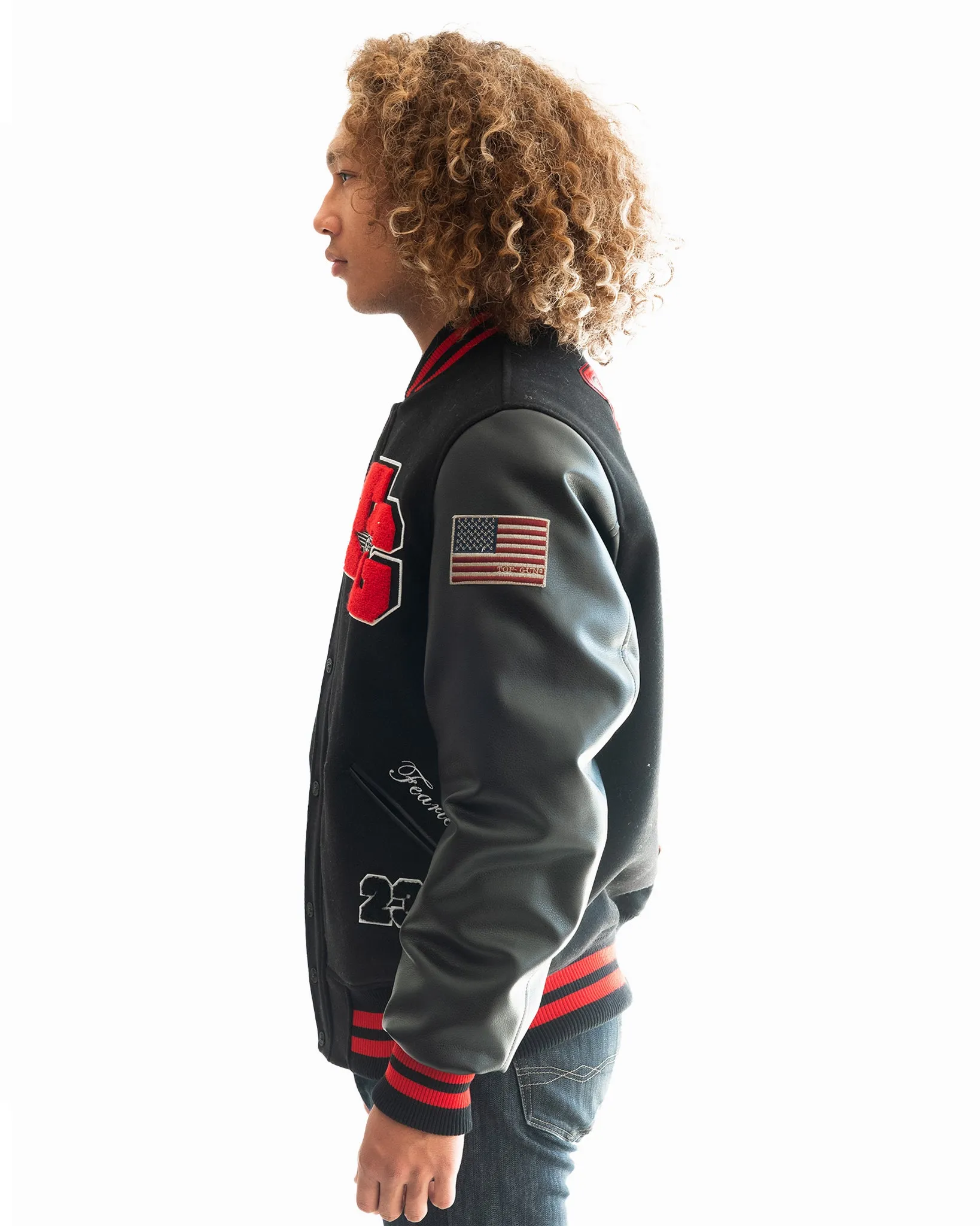 TOP GUN® "THE GOAT" VARSITY JACKET