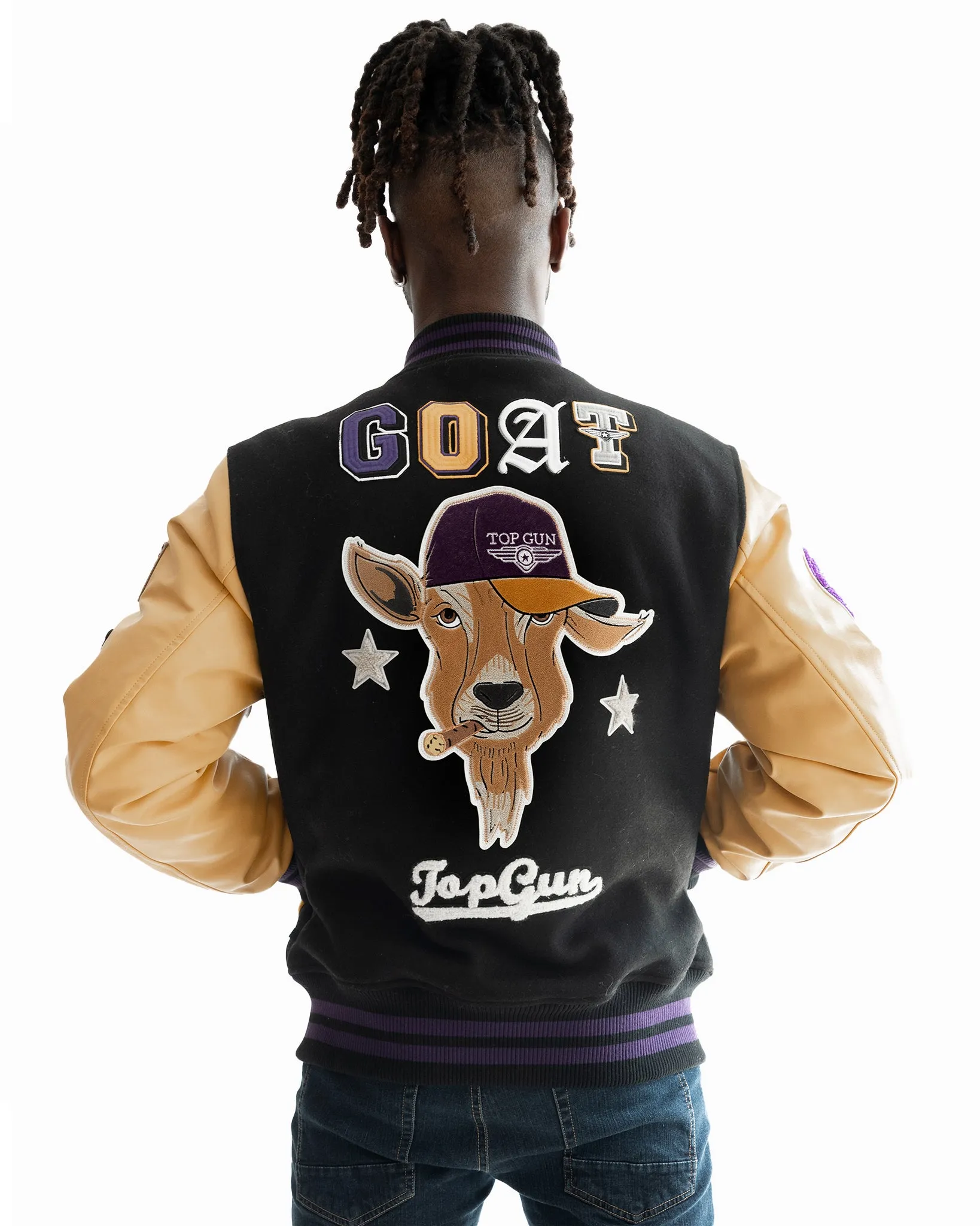 TOP GUN® "THE GOAT" VARSITY JACKET