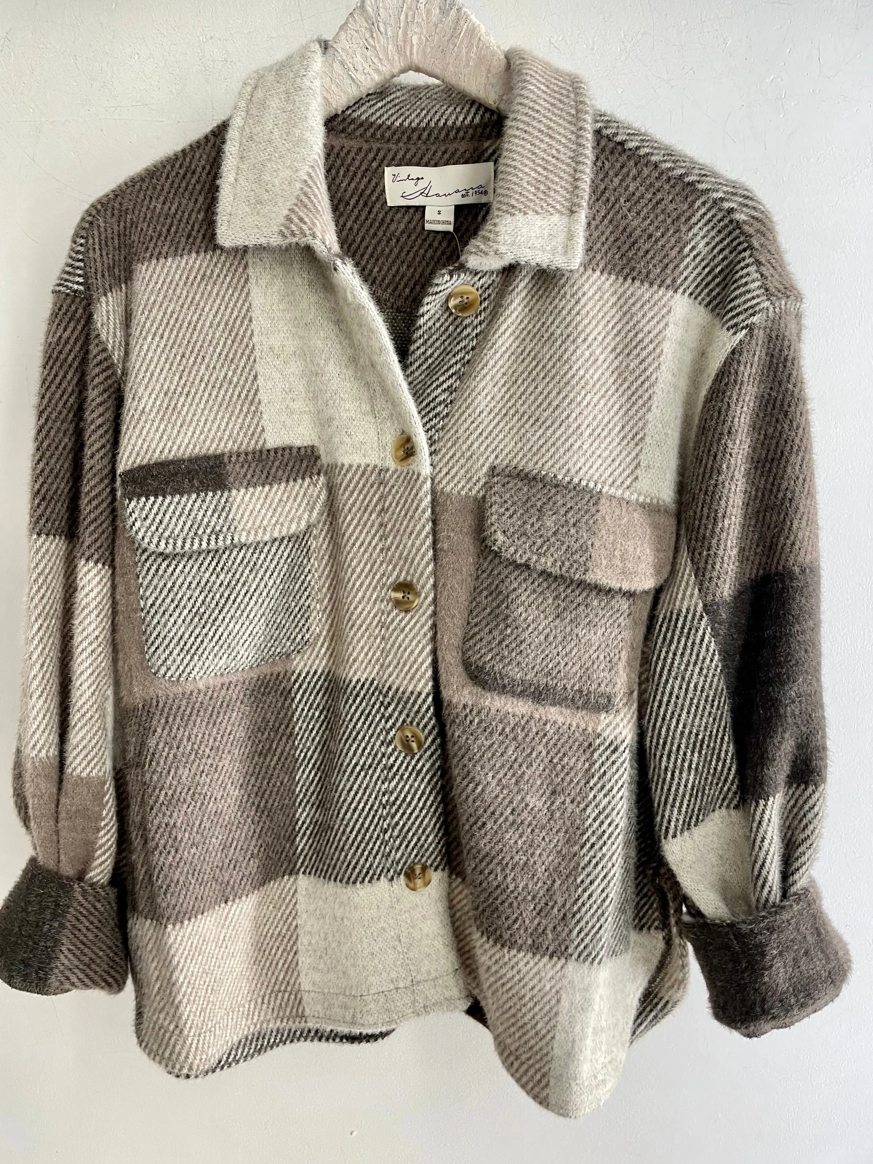 Vintage Havana Hayden Plaid Shirt Jacket