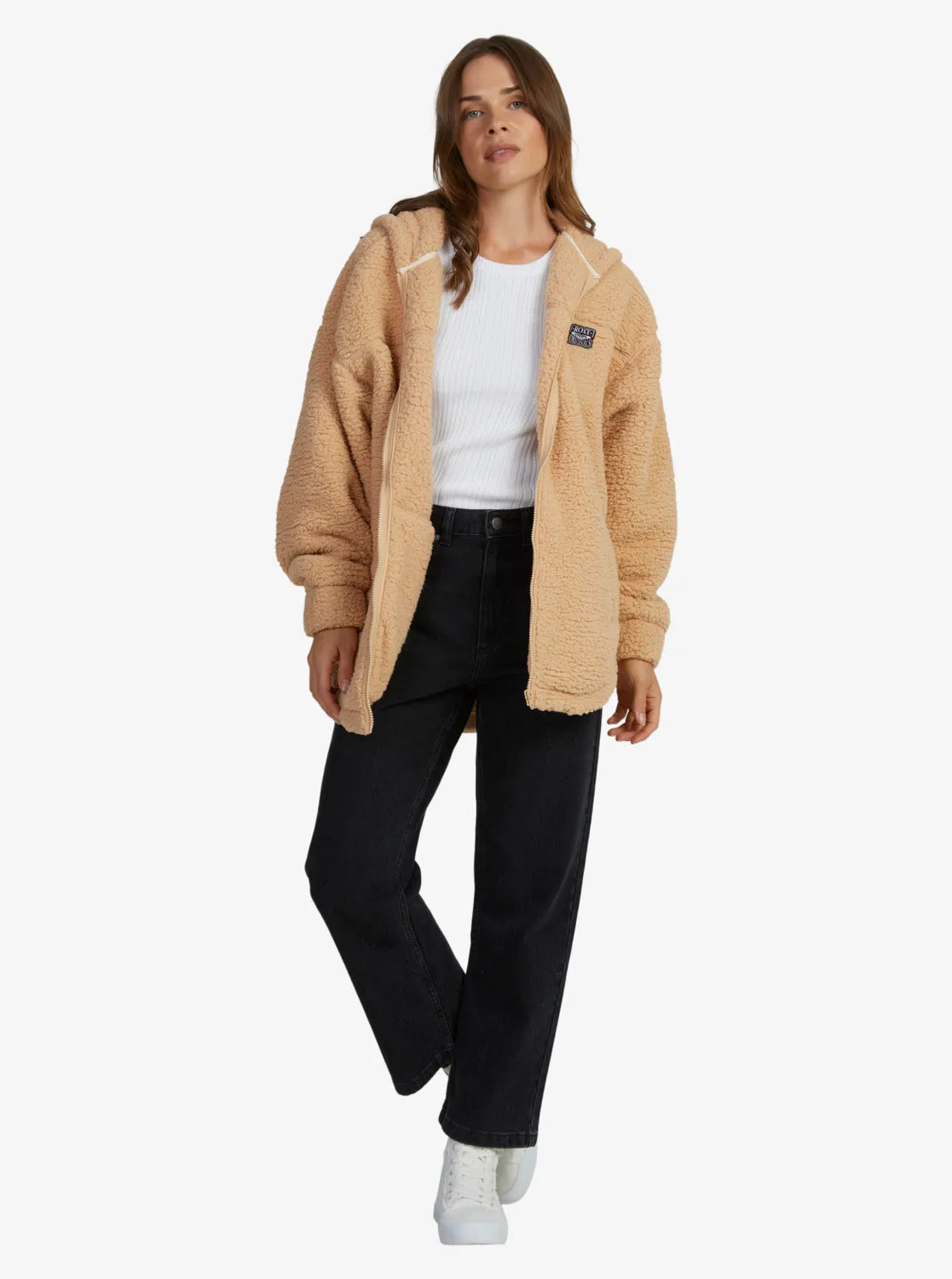 Weekend Plans Polar Zip-Up Fleece - Hazelnut