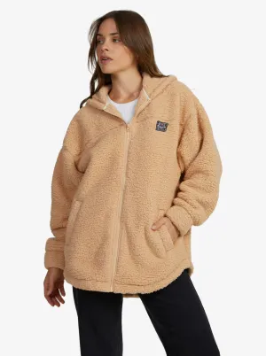 Weekend Plans Polar Zip-Up Fleece - Hazelnut